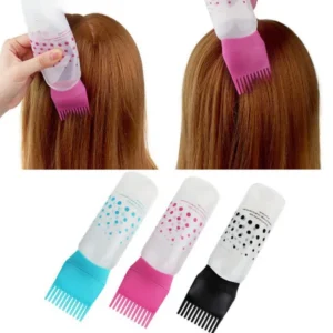 1PC Latest Hair Coloring Dyestuff Applicator Bottle with Comb Teeth Versatile Hair Dye Bottle Shampoo
