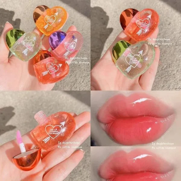1 pcs Trendy Korean Heart Lip Gloss Cute Lip Gloss Cosmetic Matte Lip Plumper | Lip Gloss Non-Stick Cup Matte Liquid Lipstick