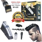 Original Trimmer Shaver Trimmers Shavings Set/Kit Moveable Head and Turbo Speed - Silver Diglon RF-609 100% Original rechargeable with charge base Hair And Beard shaving machine And Grooming For Men for hair cutting special for professional