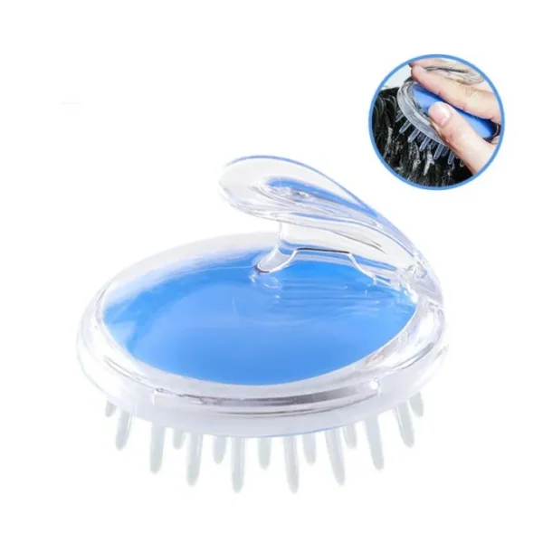 Silicone Shampoo Hair Wash Brush Hair scalp Massage Brush Head Anti Dandruff Haircare Massager Someday Silicone Comb Brush scalp Massager Bath