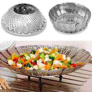 Steamer Stand Steamer Pot Stainless Steel Steamers Stand and Steamer Rack High Quality Stainless Steel Steamer Rack Rack Insert Stock Pot Steaming Tray Kitchen Home for Steam chicken Roast Steamer machine