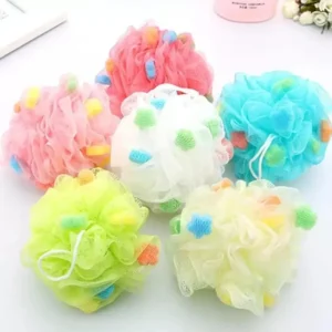 Body Mop Bath Flower Ball Sponge Shower Soft Sponge Bubbles Foaming Mesh Loofah Colorful Body Cleaning Mesh Shower