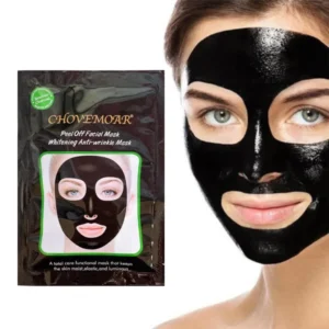 Chovemoar Charcoal peel off mask sachet peel off facial mask whitening anti wrinkle mask skin moist,elastic and luminous