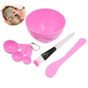 4 in 1 DIY Facial Beauty Mask Bowl with Stick Brush Set (Set of 6)