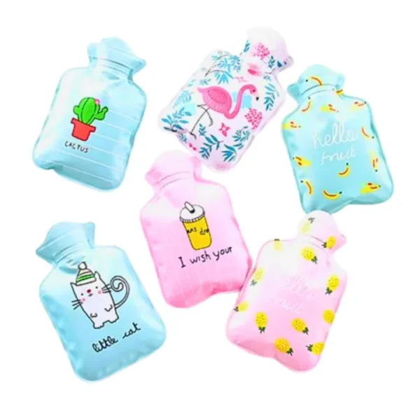 Mini Hot Water Bottle, Light and Handy Hot Water Bag Hand Warmer 100 ML Cartoon Hand Warm Water Bottle Cute Mini Hot Water Bottles Small Portable Hand Warmer Water Injection Storage Bag Tools