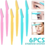 Pack of 6 Twinkle Eyebrow Razor, Eyebrow and facial razors/Shaper for Women and Men Face Hair Remover