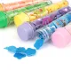 portable mini body washing bath test tube confetti foaming flower one time paper soap slice
