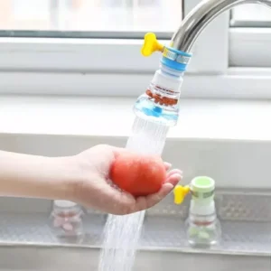 Water Saving Tap 360 Degree Anti Splash Tap, Fan Faucet Sprayer Faucet Nozzle Filter Aerator Water-saving Device for Kitchen Bathroom With Clip