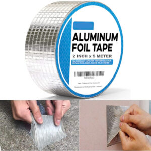 Water Proof Butyl Rubber Aluminum Foil Tape Strong Self-Adhesive Repair Tape for Roof Leak, Window Sill Gap, Pipe Rupture, Surface Crack, Home Renovation and Magi tape.atr